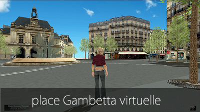 Place Gambetta virtuelle